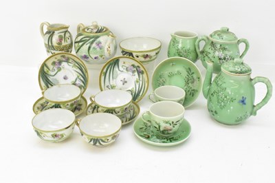Lot 261 - Two early 20th century Japanese porcelain tea...