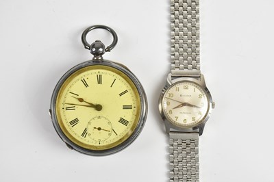 Lot 1672 - BULOVA; a gentleman's self-winding stainless...