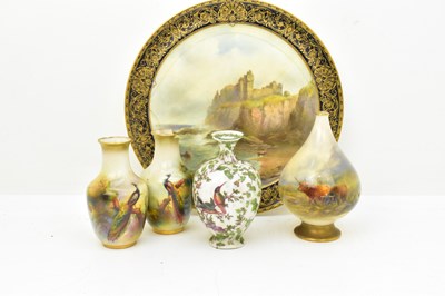 Lot 228 - ROYAL WORCESTER; four items of early 20th...