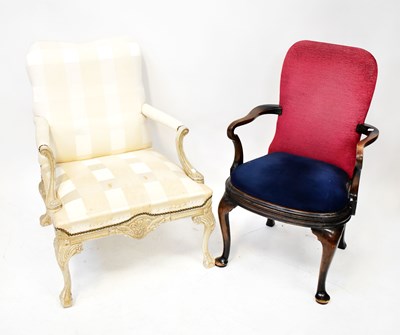 Lot 120 - A contemporary painted oversized open arm...