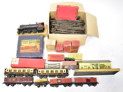 Lot 323 - HORNBY; a quantity of O gauge equipment, to...