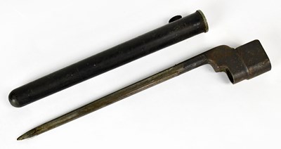 Lot 507 - An Enfield No. 4 Mk II spiked bayonet and...