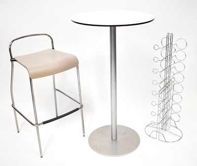 Lot 76 - LAPALMA, ITALY; a tall bar table with white...