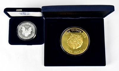 Lot 694 - A limited edition gold-plated silver...