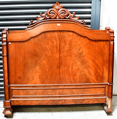 Lot 90 - A 19th century French walnut bedstead suitable...