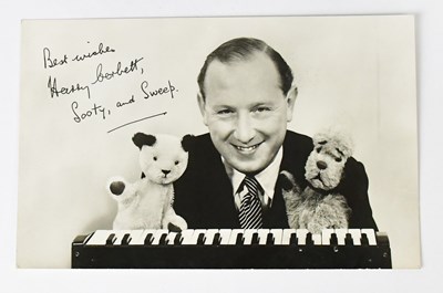 Lot 382 - SOOTY & SWEEP; a black and white photograph...