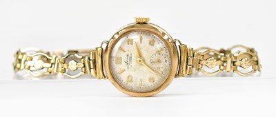 Lot 1000 - ARIA; a 9ct yellow gold cocktail watch, the...