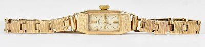 Lot 1005 - ROTARY; a 9ct yellow gold watch, the...