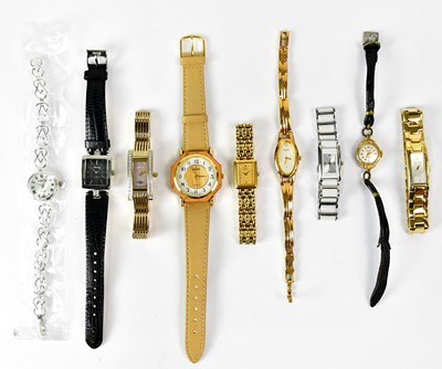 Lot 1022 - Nine ladies' dress watches, including a...