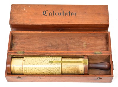 Lot 377 - A cased Fuller Calculator, length 42cm,...
