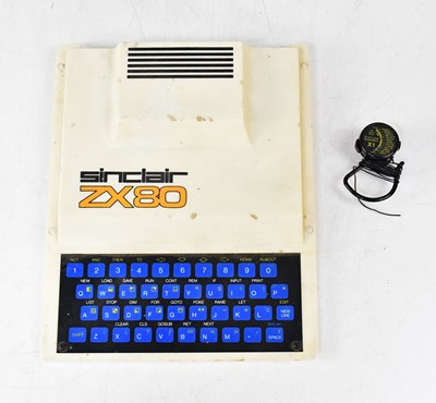 Lot 383 - A Sinclair ZX80 home computer with earpiece.