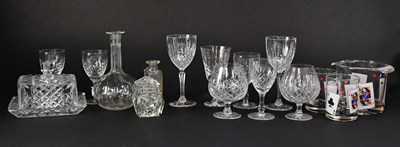 Lot 299 - A selection of cut glass drinking glasses...