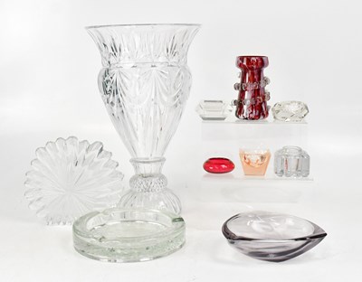 Lot 310 - A Swedish Paul Isling Nybro cigar ashtray, a...