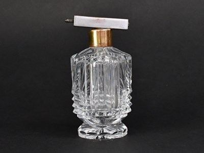 Lot 311 - A Val Saint Lambert style cut glass perfume...