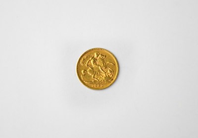 Lot 927 - A Victorian old head 1900 half sovereign.
