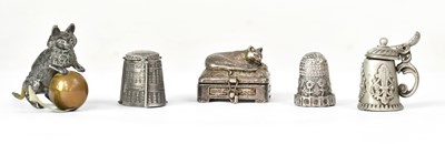 Lot 365 - A 19th century French bronze tape measure in...