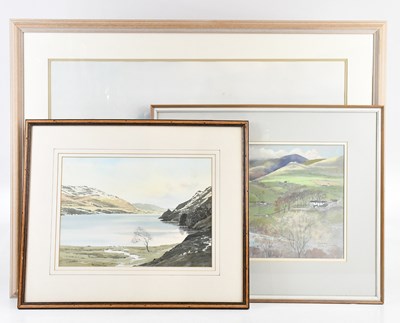 Lot 486 - ROSEMARY STUBBS; watercolour, rural river...