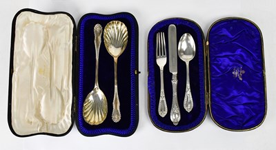 Lot 564 - JOSIAH WILLIAMS & CO; a cased pair of Edward...