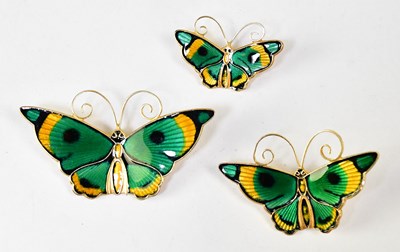 Lot 838 - DAVID ANDERSEN, NORWAY; a set of three...
