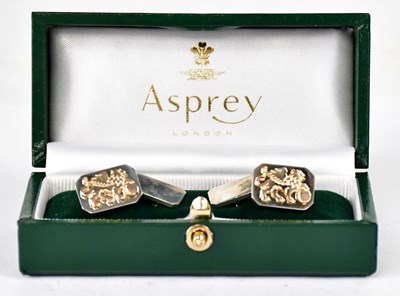 Lot 903 - ASPREY LONDON; a cased pair of hallmarked...