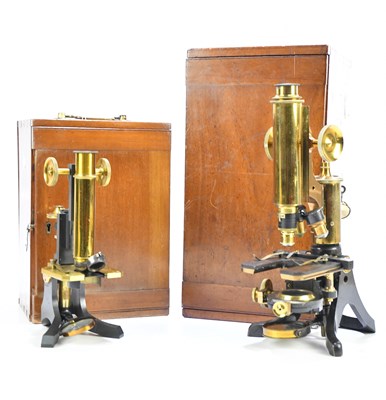 Lot 2434 - HENRY CROUCH, LONDON; an 8068 microscope, in...