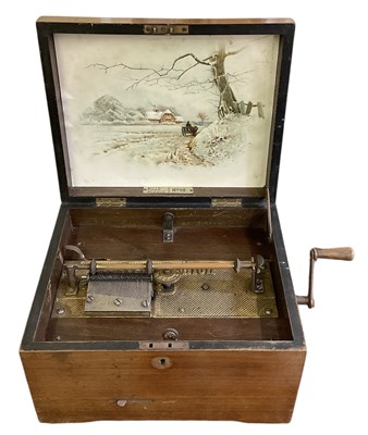 Lot 425 - A late 19th century mahogany cased symphonion...
