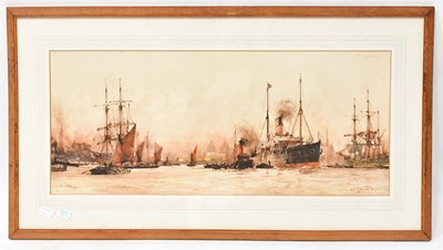 Lot 344 - CHARLES EDWARD DIXON (1872-1934); watercolour,...