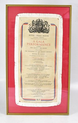 Lot 324 - A Royal Opera House silk programme designed by...