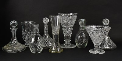 Lot 298 - A quantity of mainly cut glassware including...