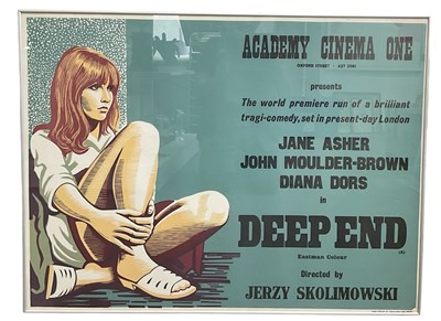 Lot 165 - ACADEMY CINEMA ONE; a 1970s film poster, 'Deep...