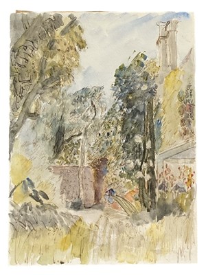 Lot 177 - ATTRIBUTED TO ANTHONY GROSS; a watercolour on...