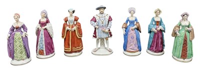 Lot 483 - DRESDEN; a set of seven early 20th century...