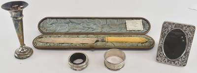 Lot 1113 - T H HAZELWOOD & CO; an Edward VII hallmarked...