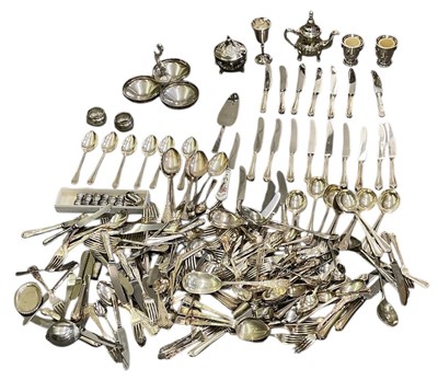 Lot 1012 - A large collection of assorted silver plated...