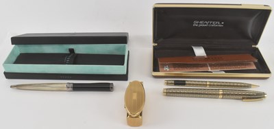 Lot 314 - SHEAFFER; a graphite pencil and fountain pen...
