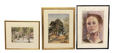 Lot 250 - UNATTRIBUTED; a pastel drawing, portrait of a...
