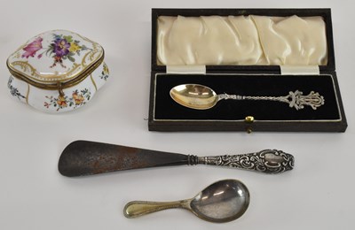 Lot 1114 - A Victoria diamond jubilee hallmarked silver...