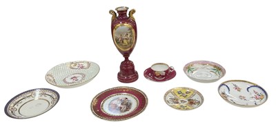 Lot 518 - An 18th century Vienna hand painted porcelain...