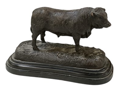 Lot 693 - JULES MOIGNIEZ; a modern patinated bronze...