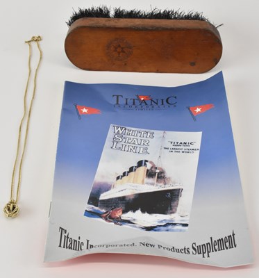Lot 360 - TITANIC INTEREST; a gold plated fine link...