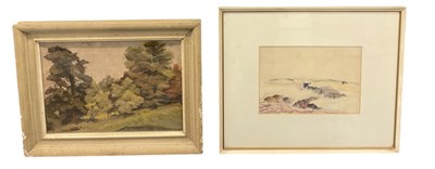 Lot 285 - UNATTRIBUTED; an oil on board, rural scene, 23....