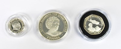 Lot 675 - ROYAL MINT; three Queen Elizabeth II Guernsey...