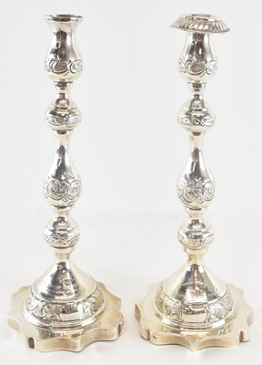 Lot 1030 - MOSHE RUBIN; a pair of George V hallmarked...