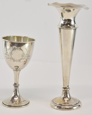 Lot 1074 - BRITTON, GOULD & CO; a George V hallmarked...