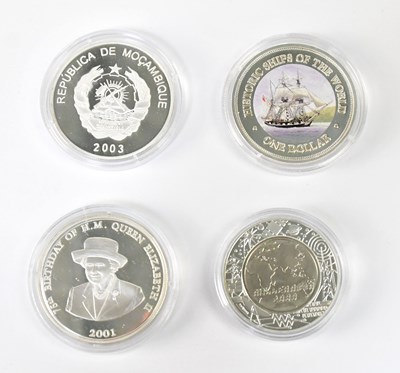 Lot 696 - Four silver Queen Elizabeth II commemorative...