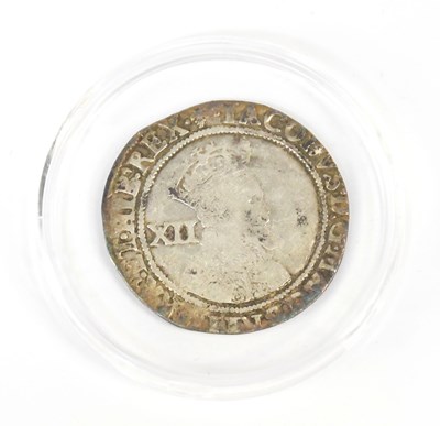 Lot 697 - JAMES I (1603-1625); a silver shilling,...