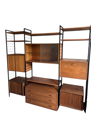 Lot 12 - STAPLES LADDERAX; a teak mid century three...