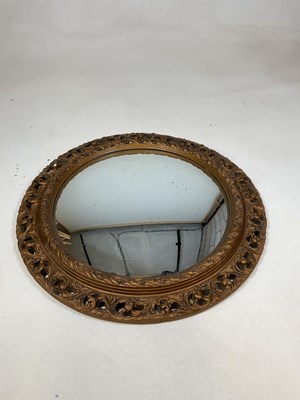 Lot 771 - A early/mid century gilt plaster circular...