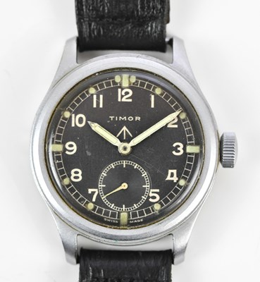 Lot 567 - TIMOR; a gentleman's stainless steel military '...