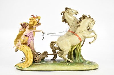 Lot 114 - B MERLI; a large Capodimonte figure group...